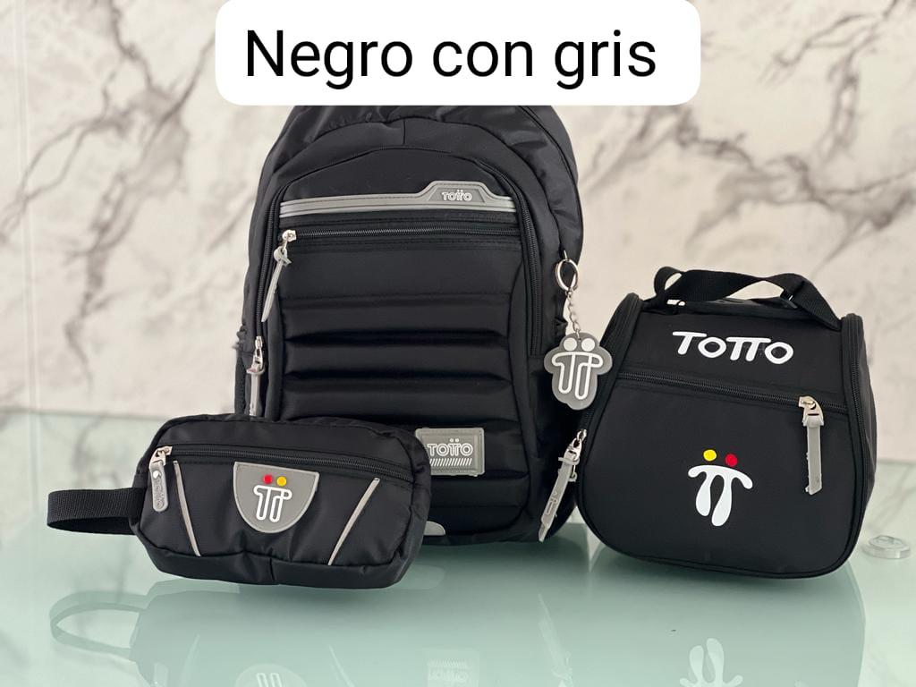MORRAL TOTTO + GRATIS LONCHERA Y CARTUCHERA